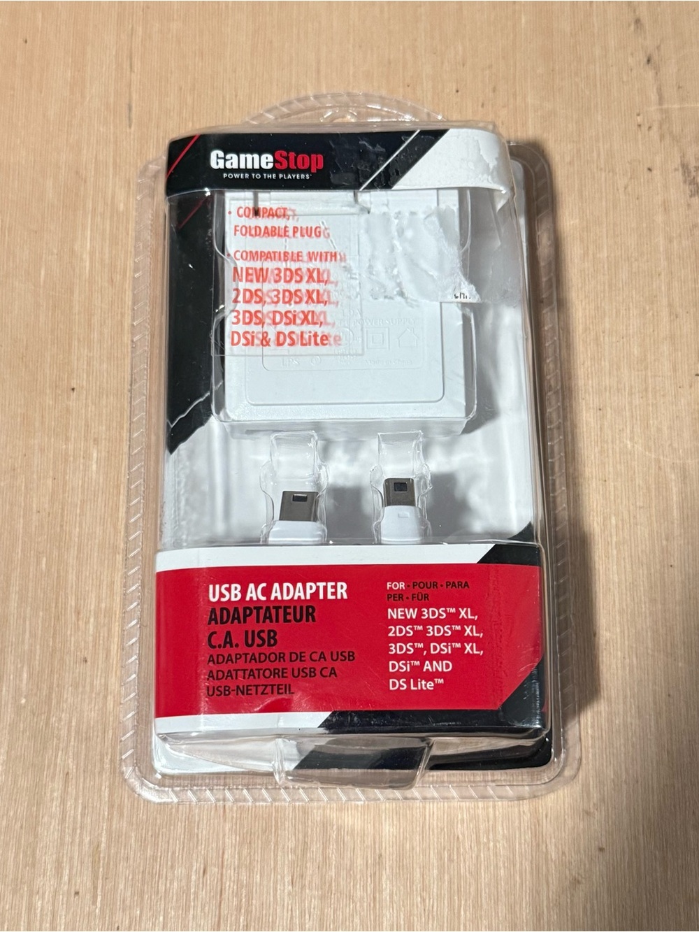 Gamestop USB AC Adapter Nintendo 3DS XL, 3DS, DSi, DSi XL, & DSi Lite Brand New!